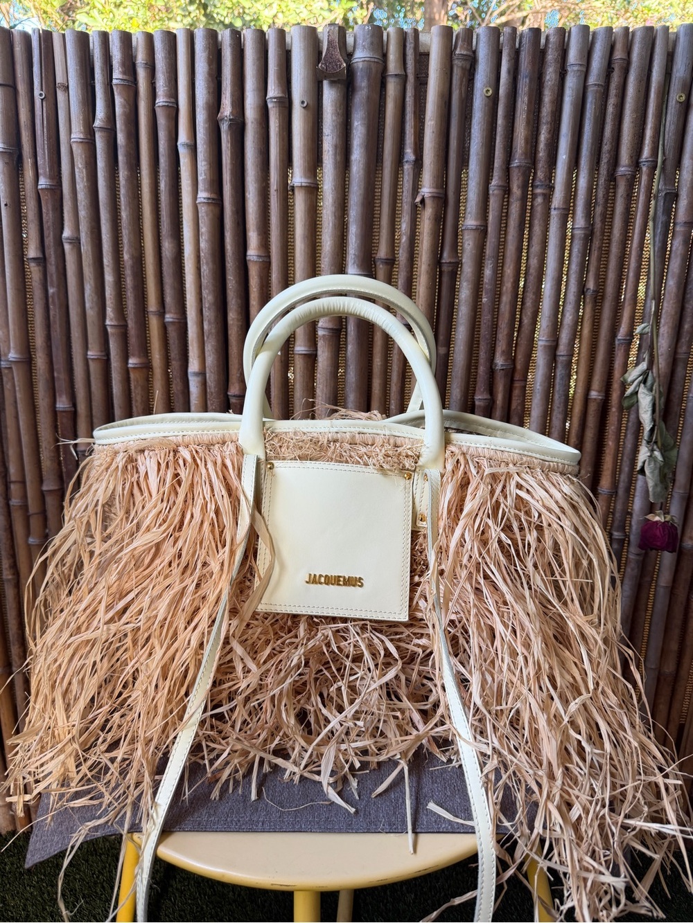 Jacquemus Women's Natural Le Panier Soli Fringed
Raffia